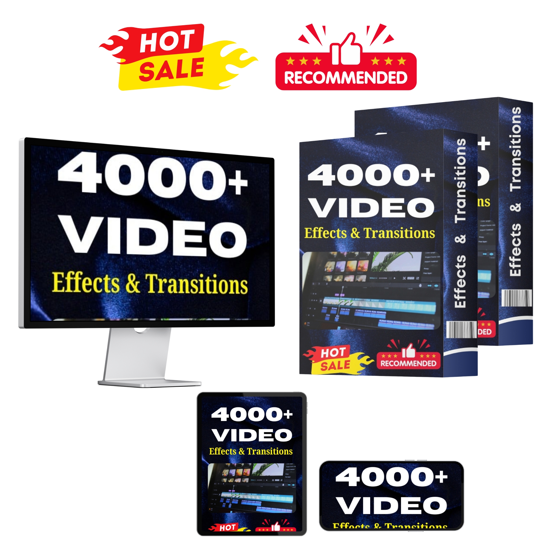 Elevate Your Videos: 4000+ Professional Video Effects and Transitions Bundle