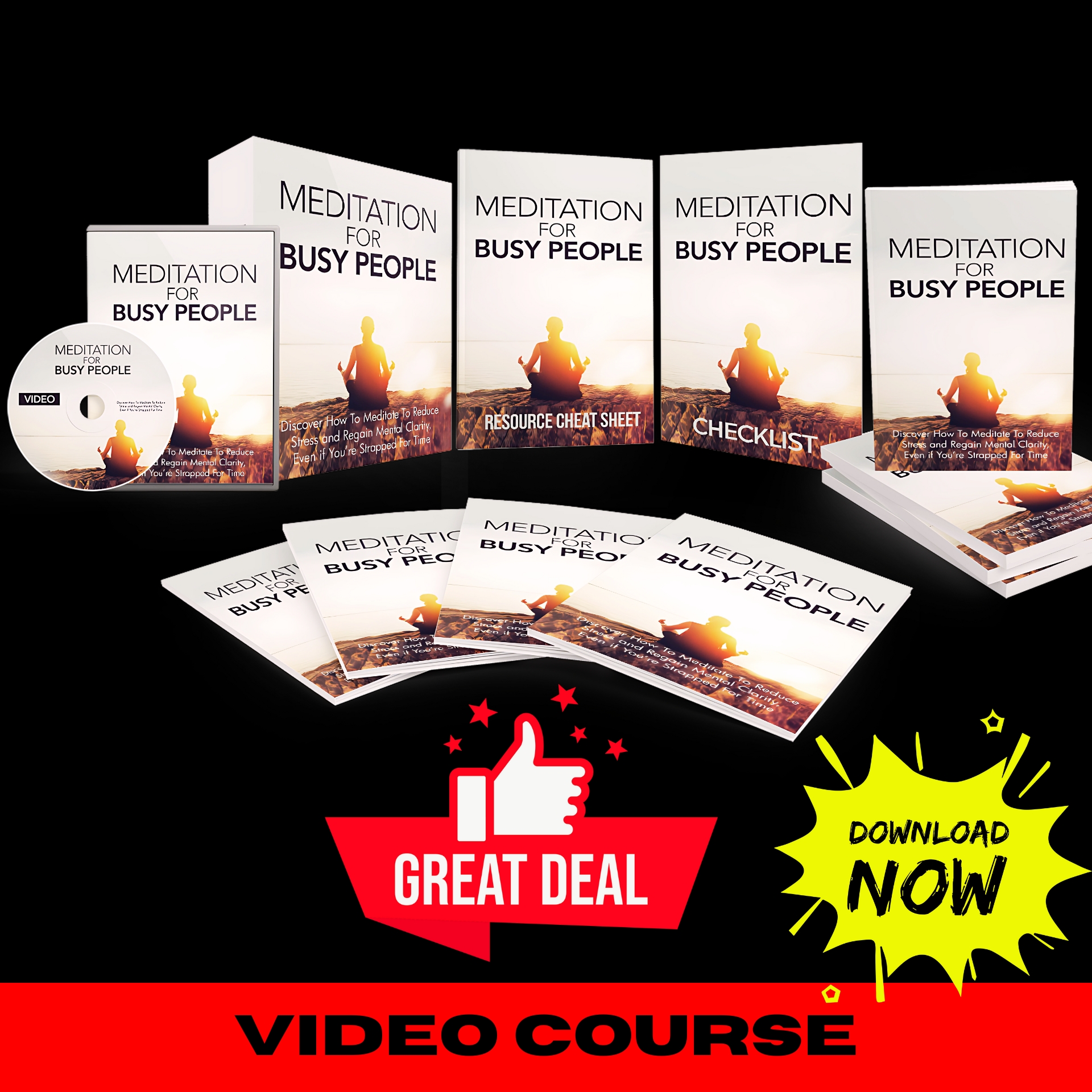 Meditation For Busy People Upgrade Package (Video Course)